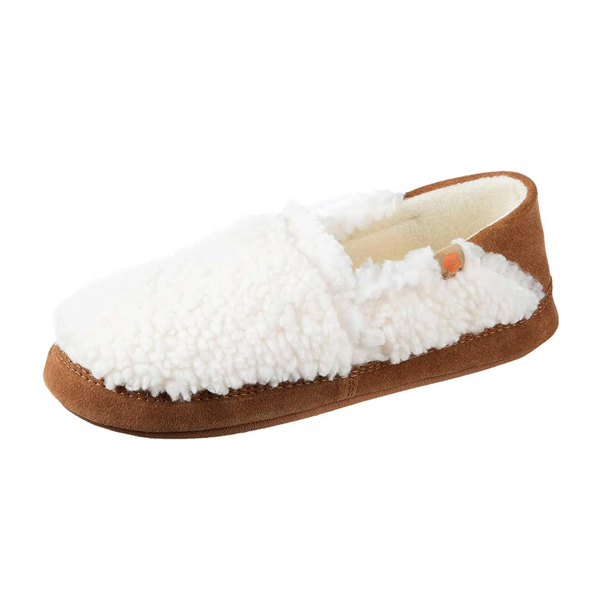 Acorn Women's Slippers - Moc II Buff Popcorn Collapsible Heel, Small | A20132ACCWS