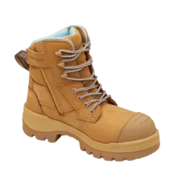 BLUNDSTONE 8860 Womens RotoFlex Zip Safety Boot - Wheat