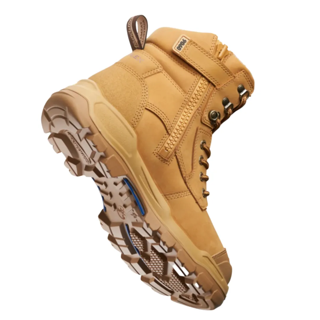 Blundstone 9060 Mens Rotoflex Zip side Safety Boot - Wheat