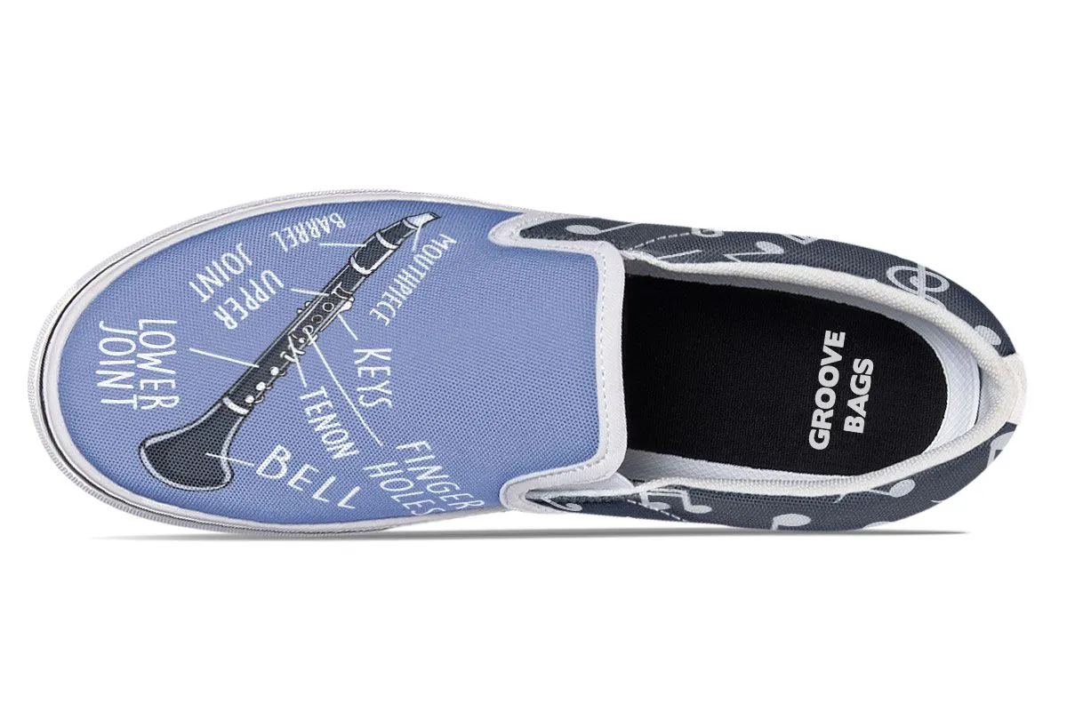 Clarinet Diagram Slip-On Shoes