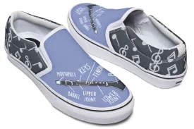 Clarinet Diagram Slip-On Shoes