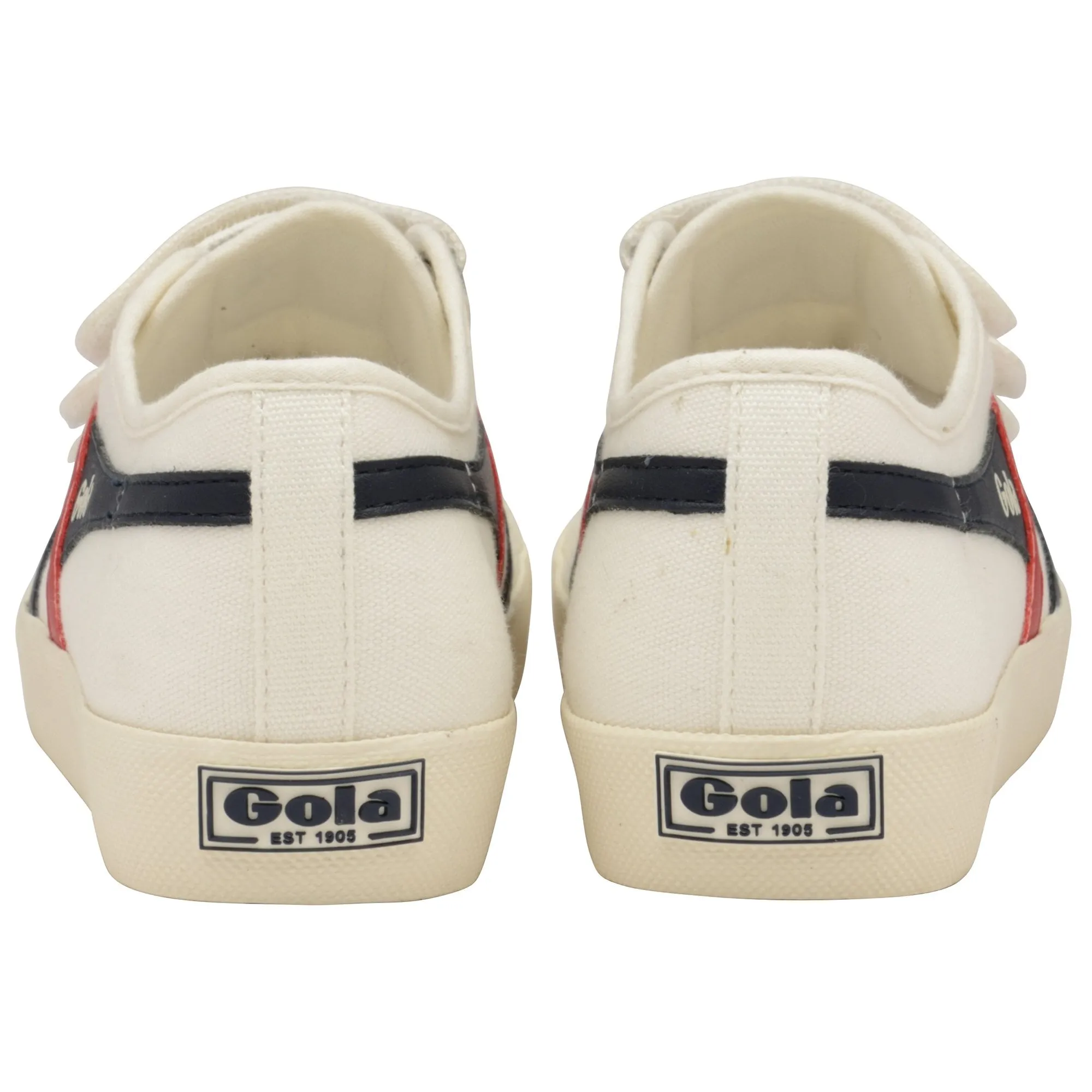 Coaster Trainer Velcro (Off White   Navy   Red)