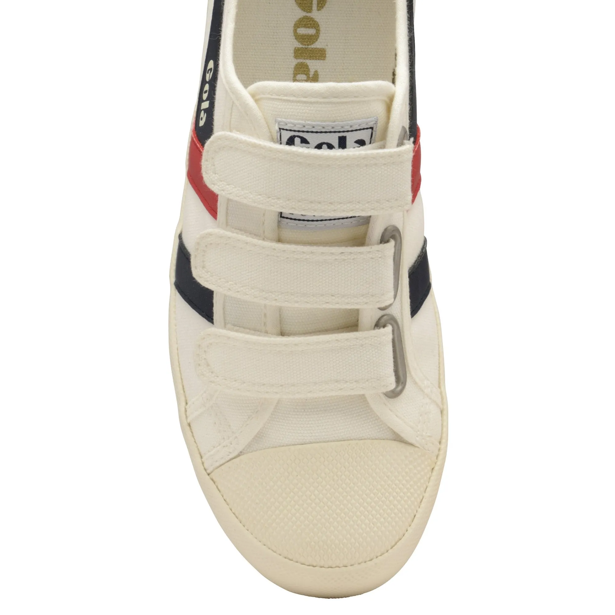 Coaster Trainer Velcro (Off White   Navy   Red)