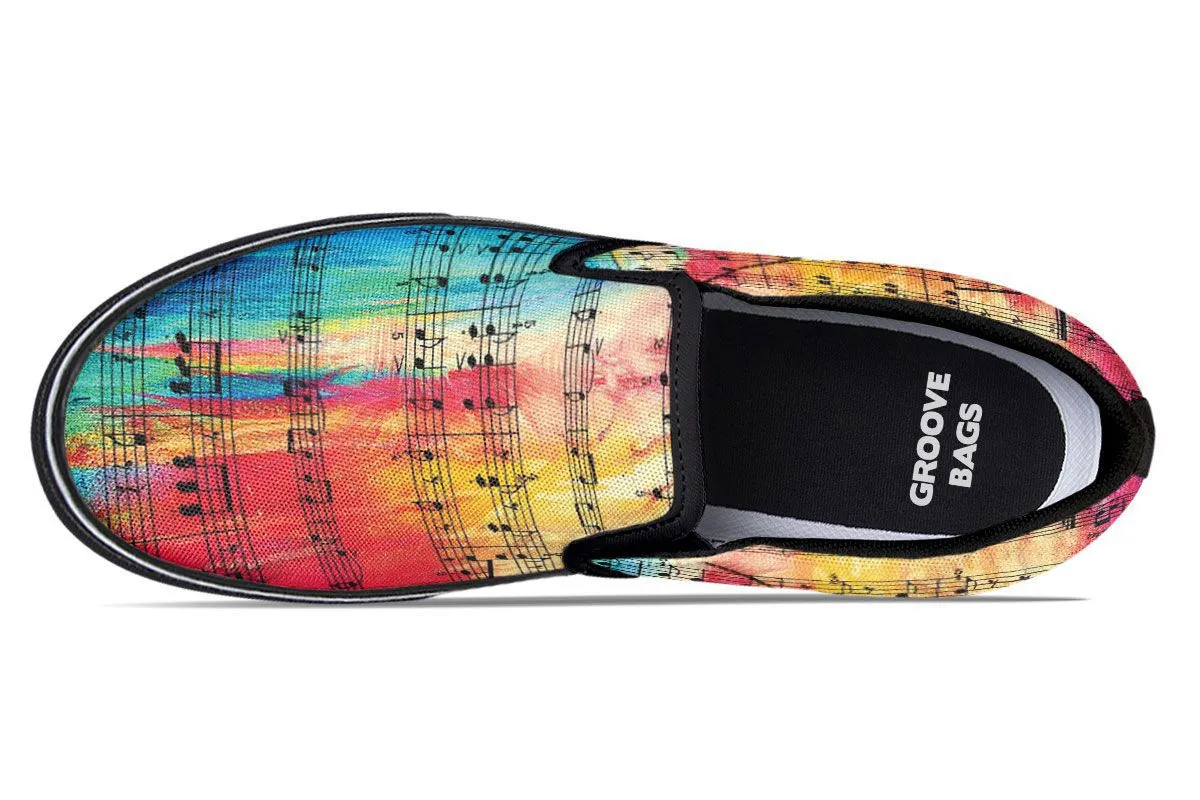 Colorful Music Slip-On Shoes