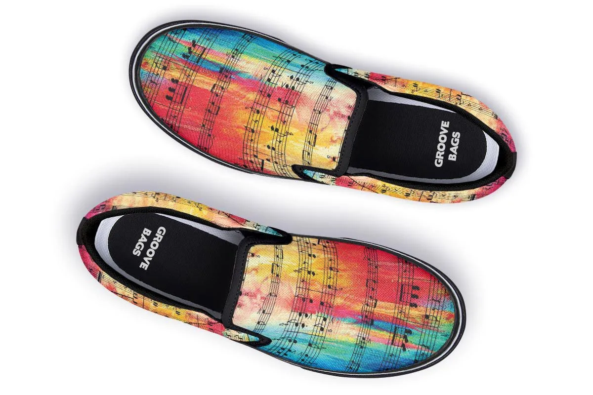 Colorful Music Slip-On Shoes