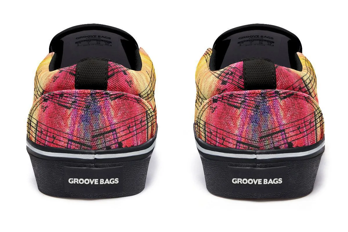 Colorful Music Slip-On Shoes