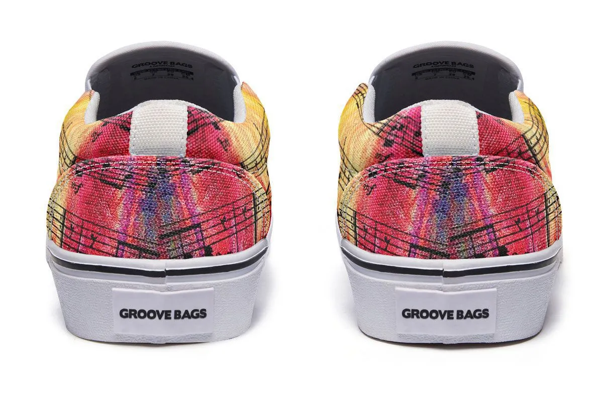 Colorful Music Slip-On Shoes