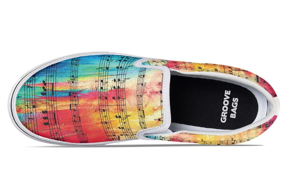 Colorful Music Slip-On Shoes