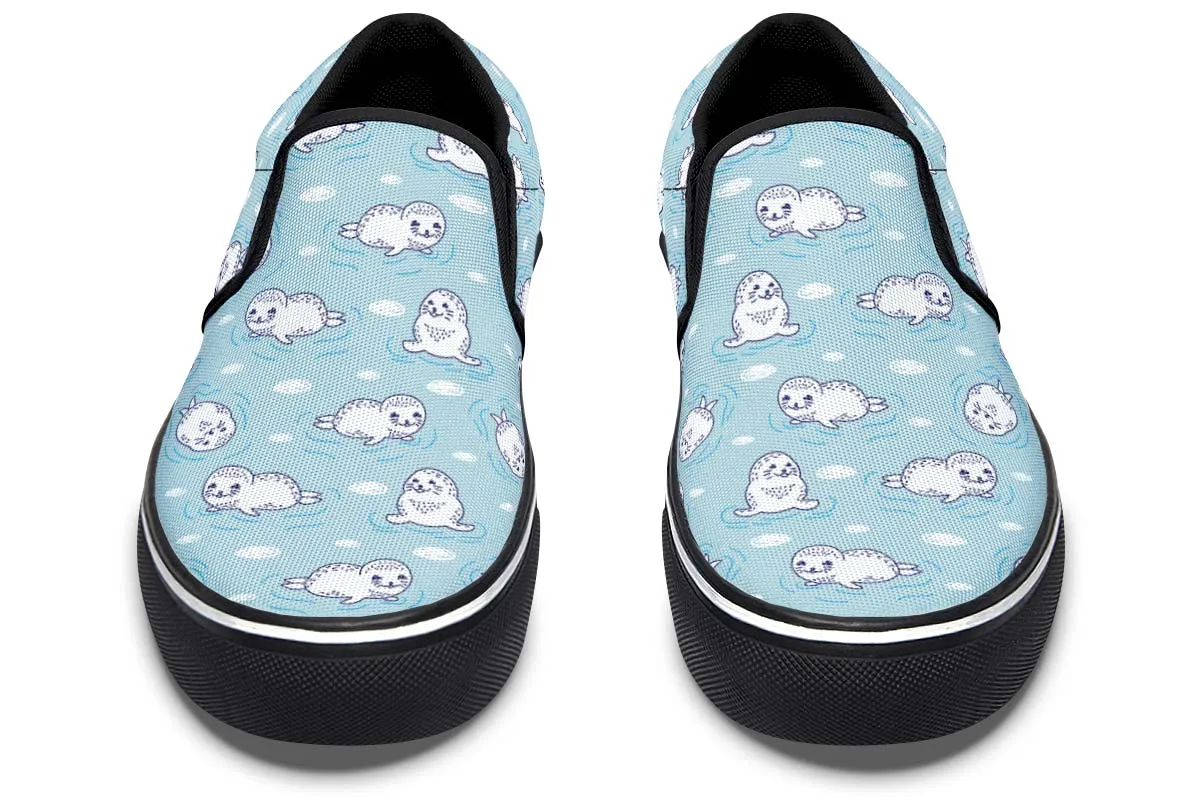 Cute Seals Slip-On Shoes