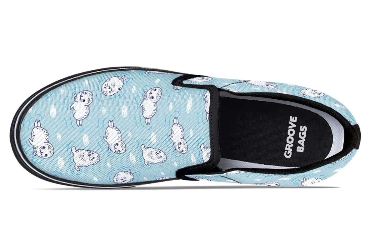 Cute Seals Slip-On Shoes