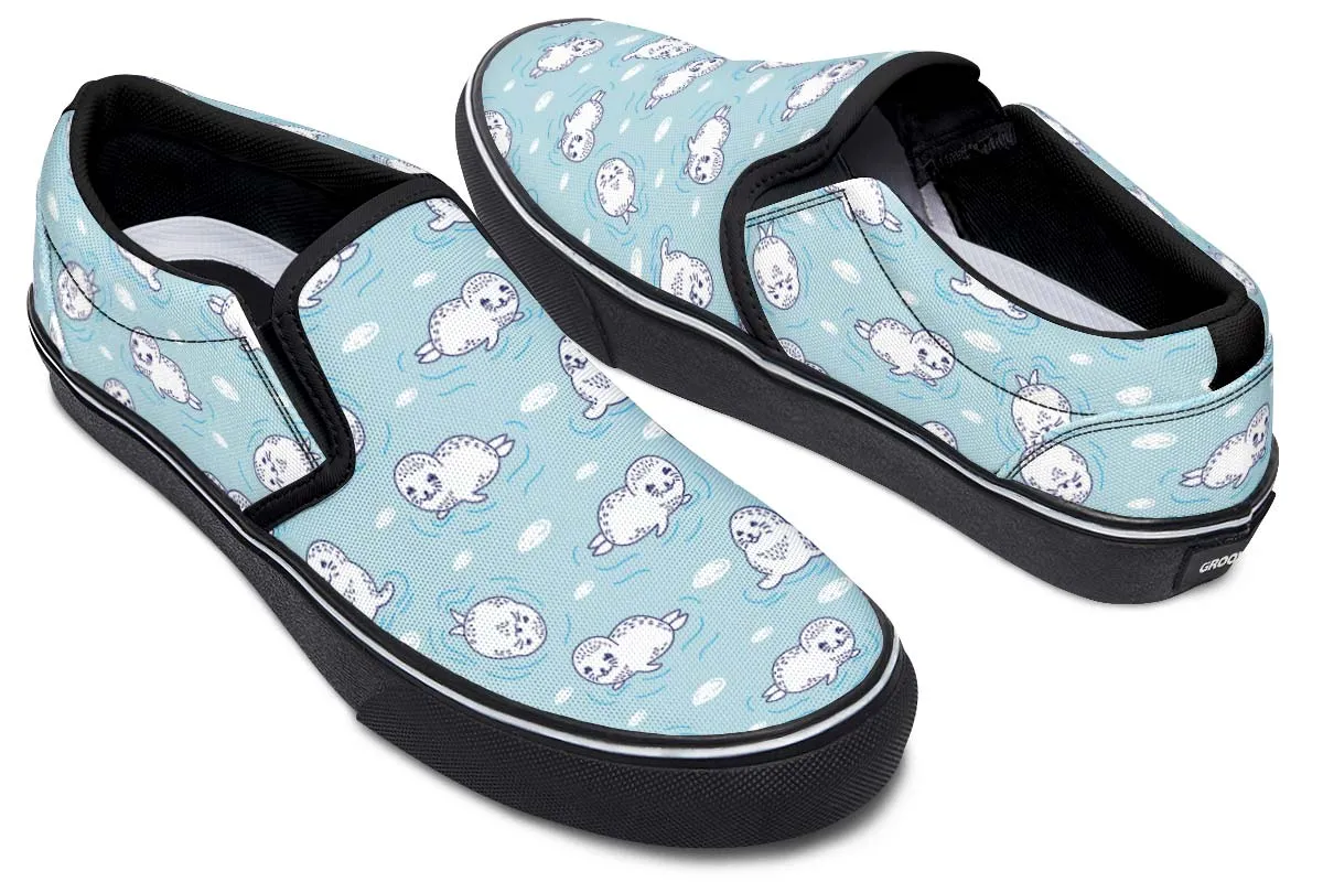 Cute Seals Slip-On Shoes
