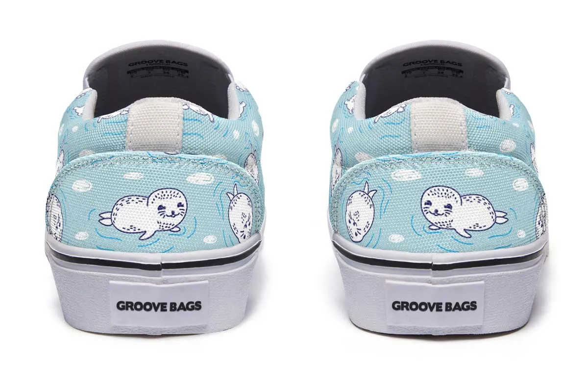 Cute Seals Slip-On Shoes