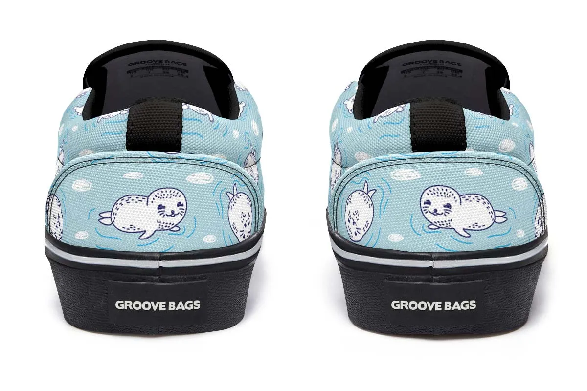 Cute Seals Slip-On Shoes