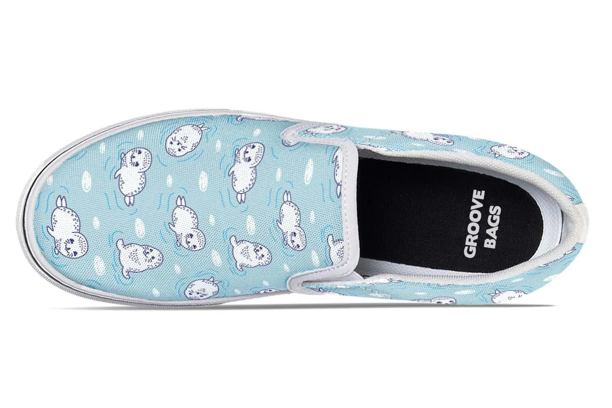 Cute Seals Slip-On Shoes