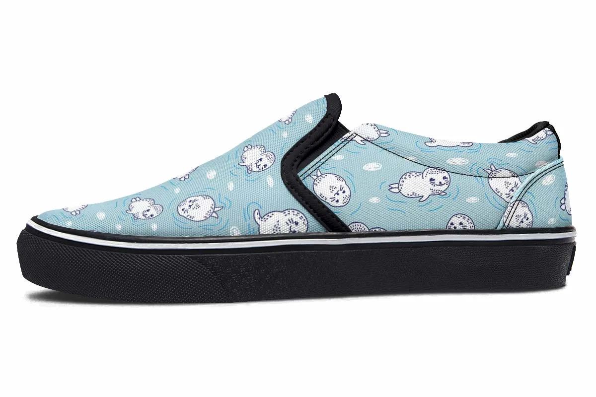 Cute Seals Slip-On Shoes