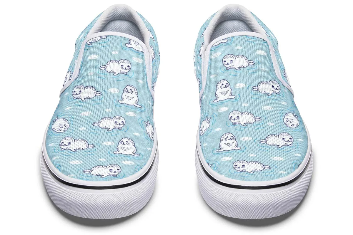 Cute Seals Slip-On Shoes
