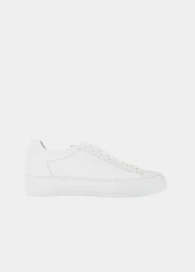 Gabor Trendy White Suede Platform Trainers