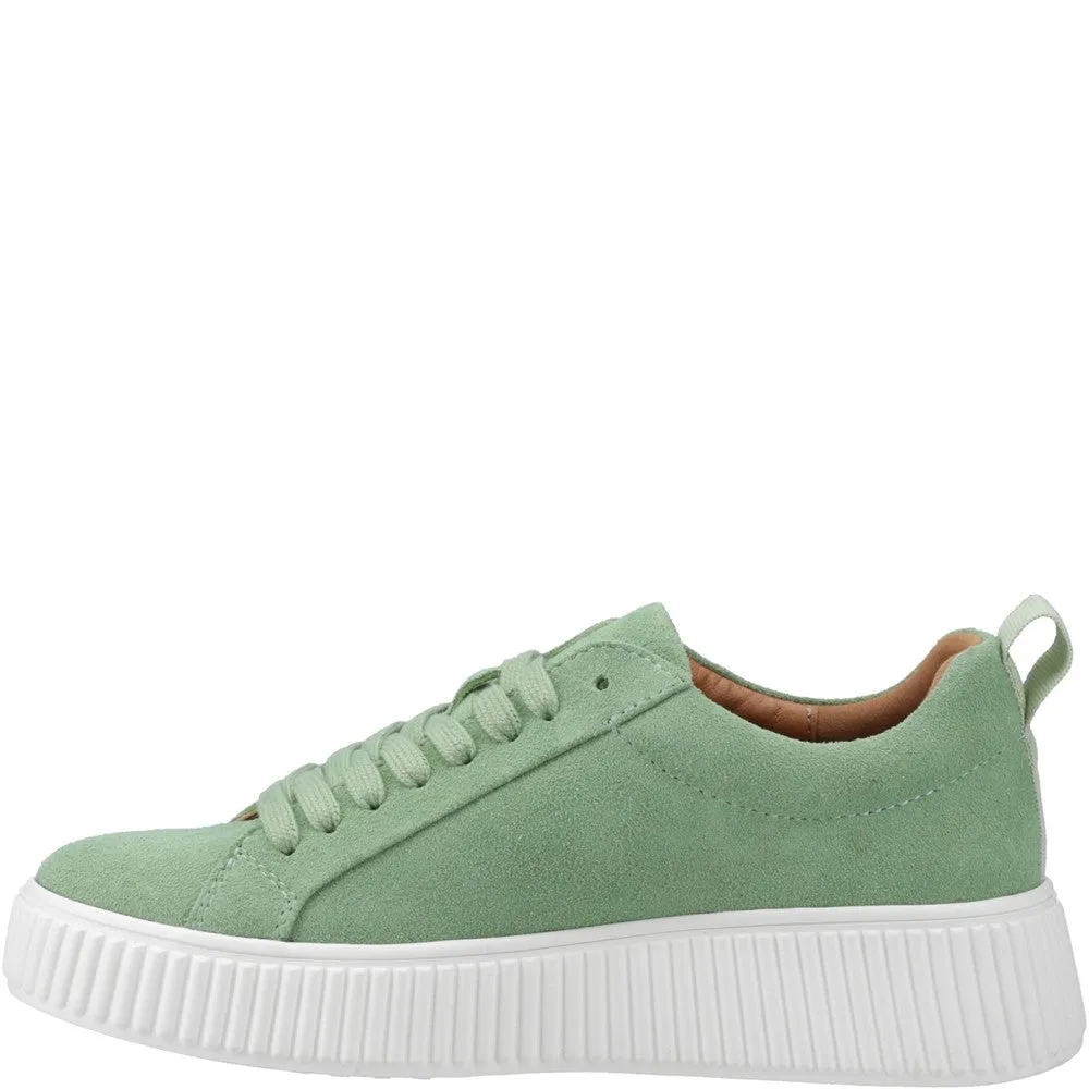 Green Harlow Suede Trainers