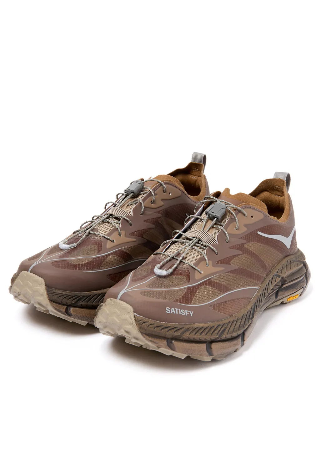 Hoka x Satisfy Mafate Speed 4 Lite Trainers - Rubber