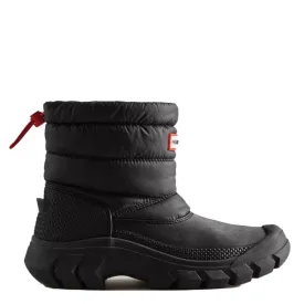 Hunter Women's Intrepid Insulated Short Snow Boots in Black