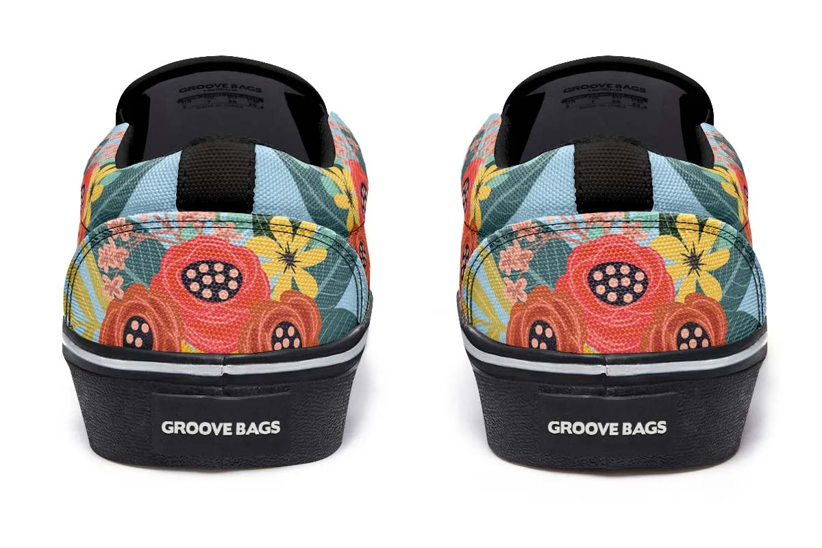 Joyful Pug Slip-On Shoes