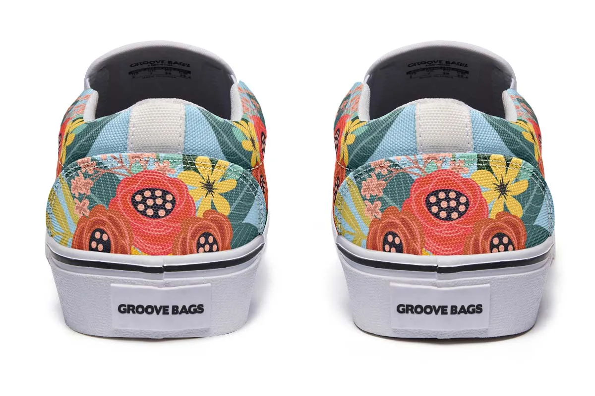 Joyful Pug Slip-On Shoes