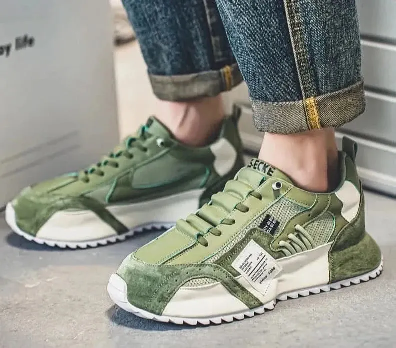 Men Chunky Sneakers: Fashionable Slip on Shoes
