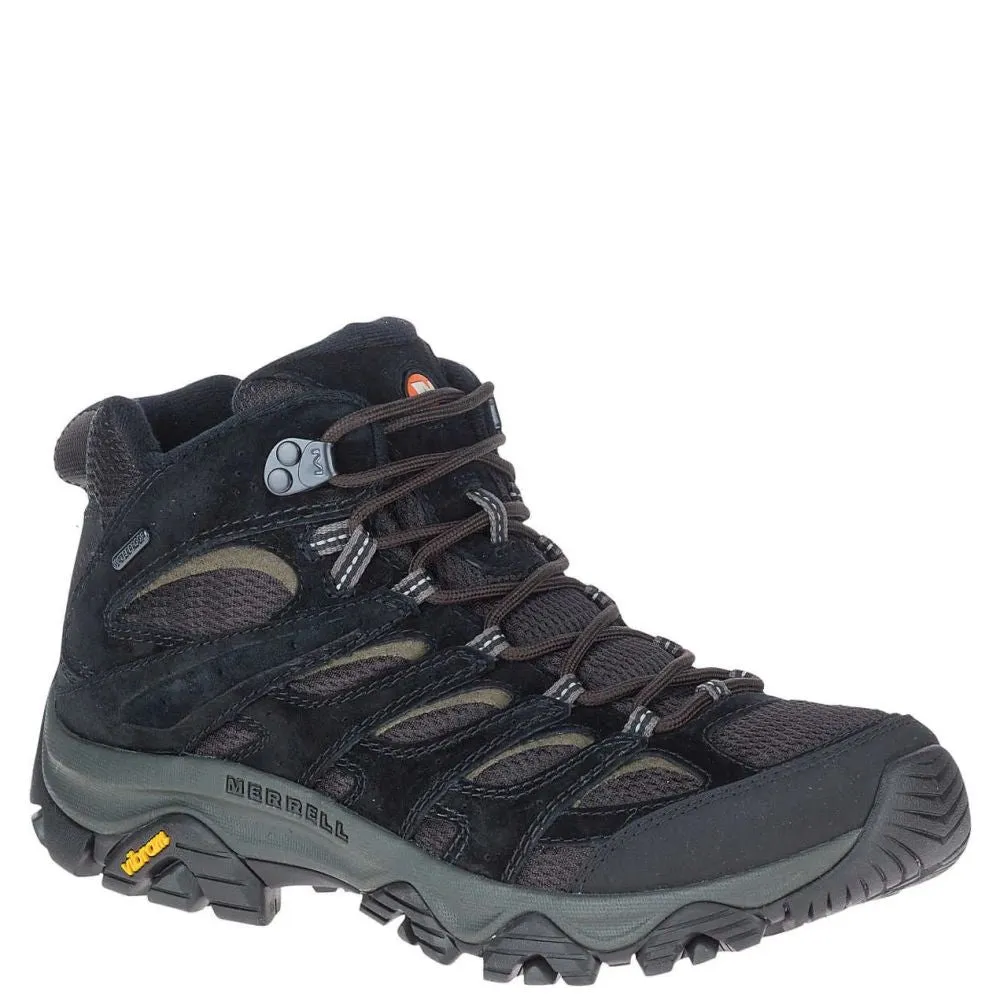 Merrell Men's Moab 3 Mid Waterproof in Black