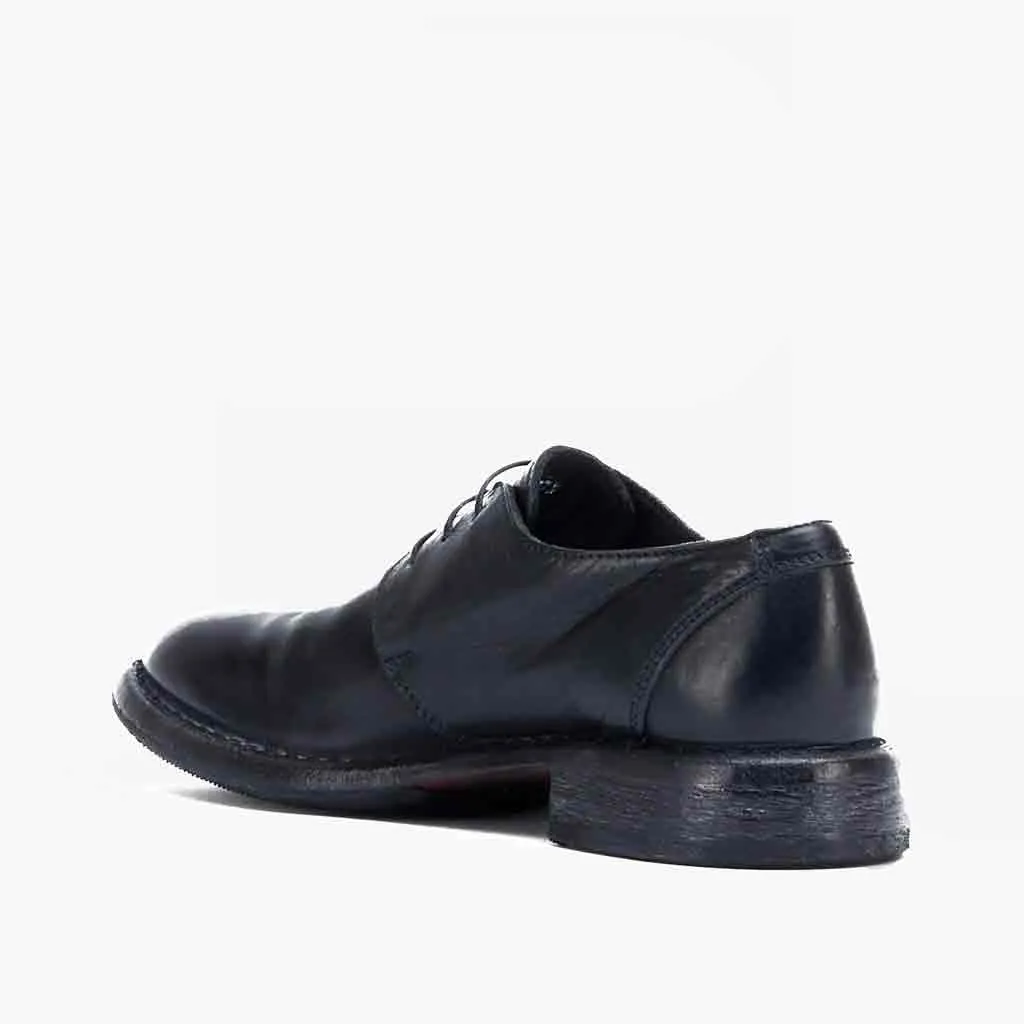MOMA Italian Leather Brogue - Black