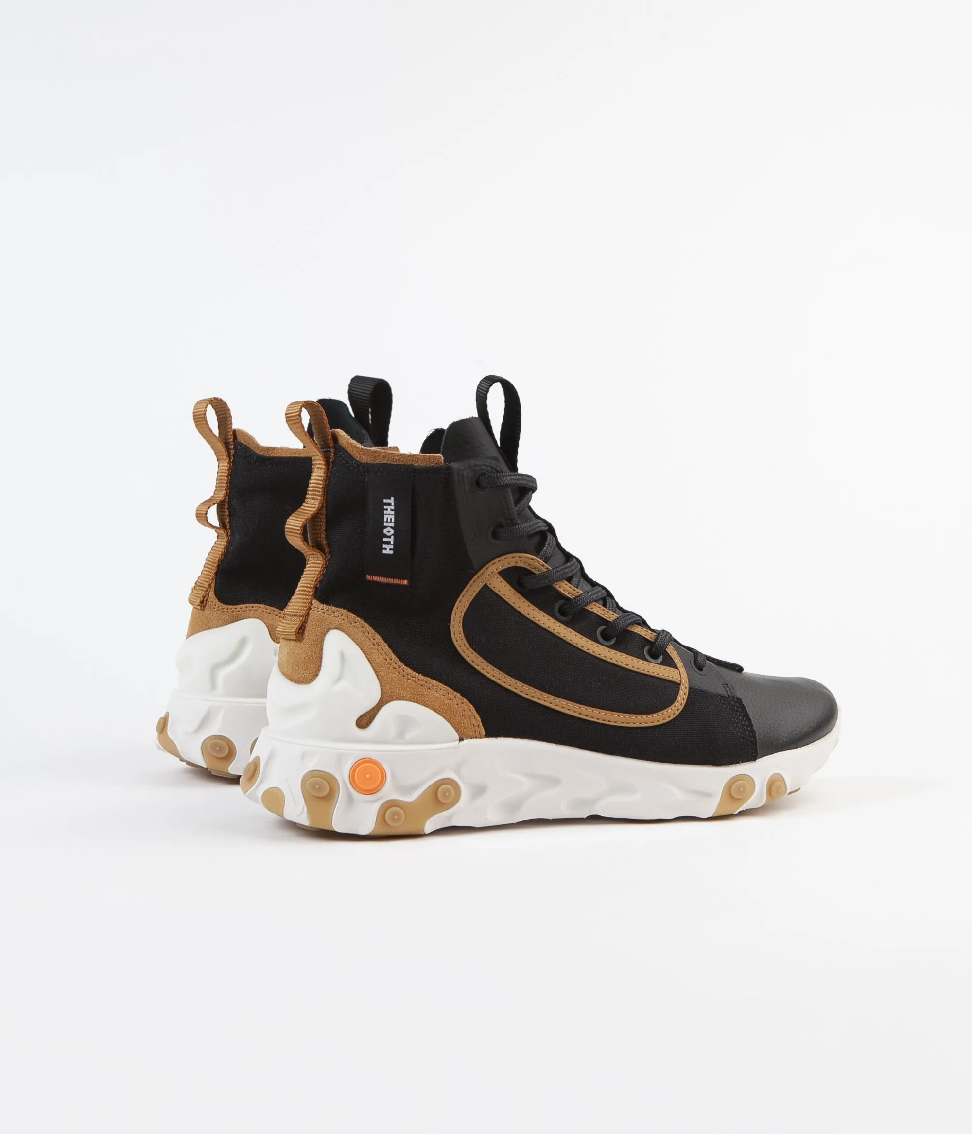 Nike React Ianga Shoes - Black / White - Wheat - Phantom