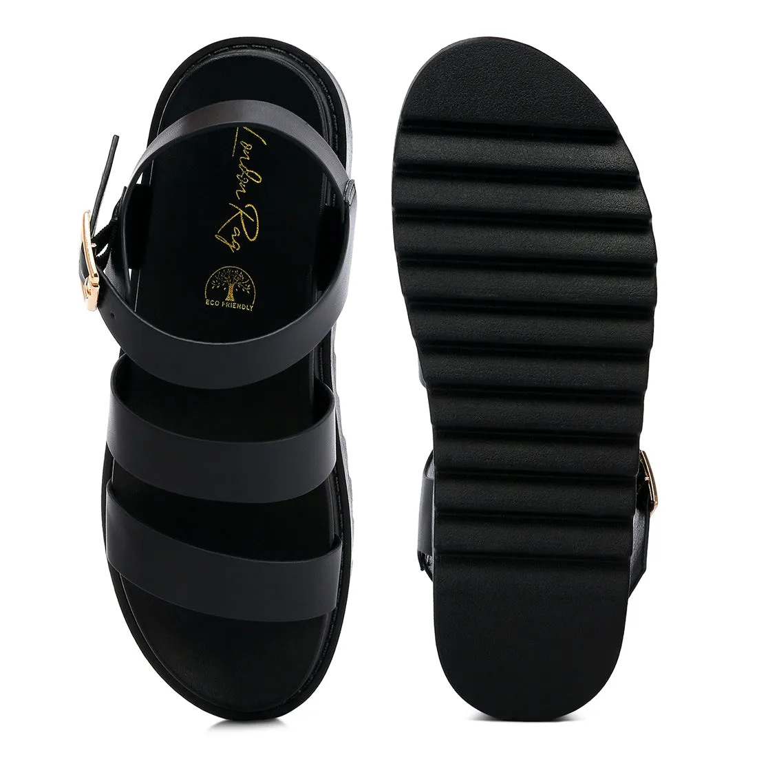 Pin Buckle Espadrille Platforms