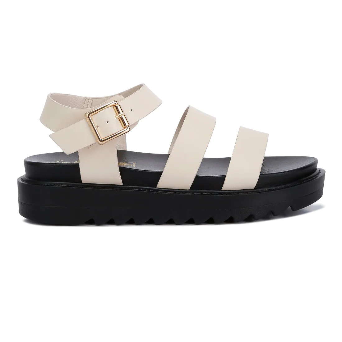 Pin Buckle Espadrille Platforms