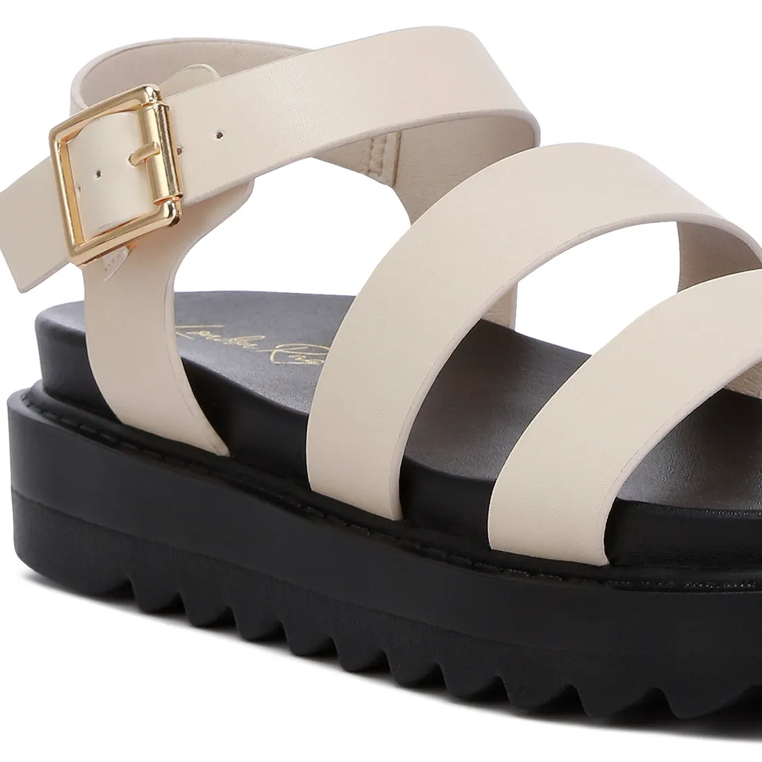 Pin Buckle Espadrille Platforms
