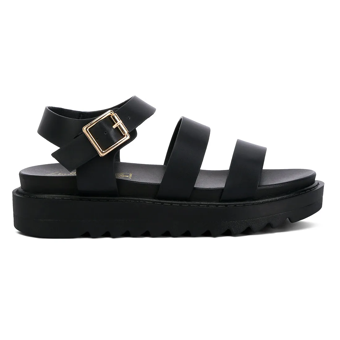 Pin Buckle Espadrille Platforms
