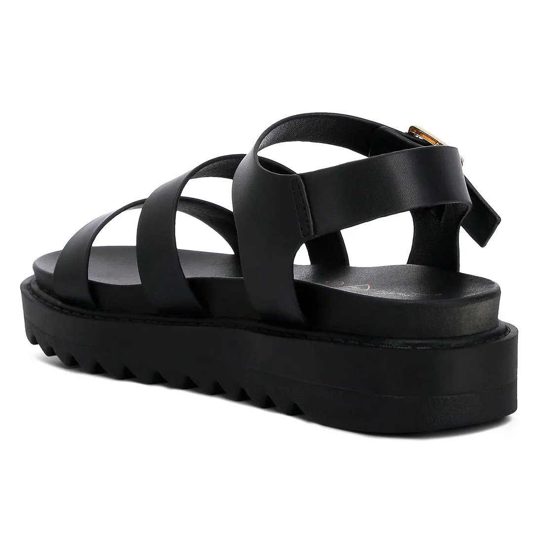 Pin Buckle Espadrille Platforms