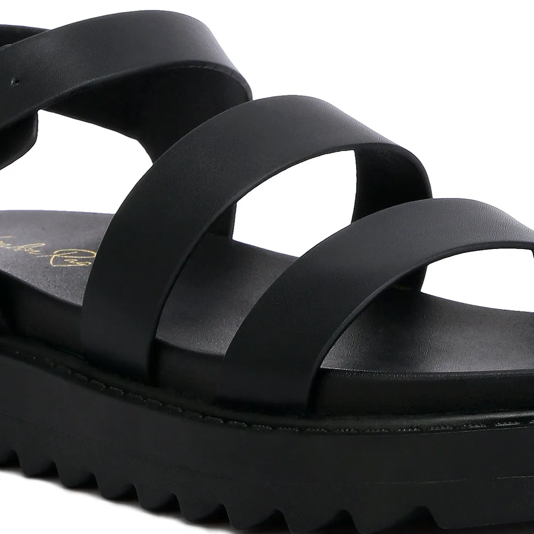 Pin Buckle Espadrille Platforms