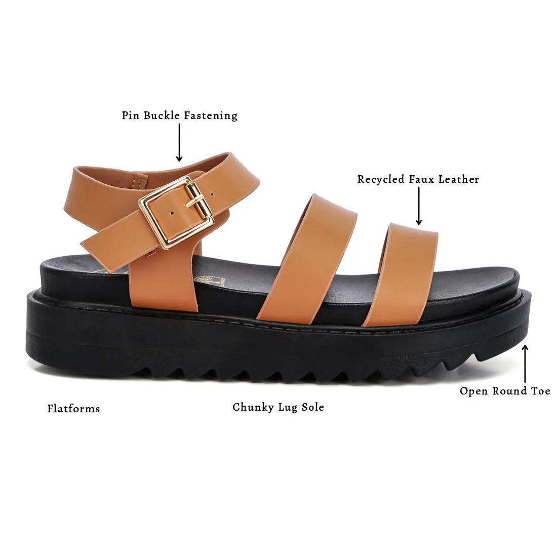 Pin Buckle Espadrille Platforms