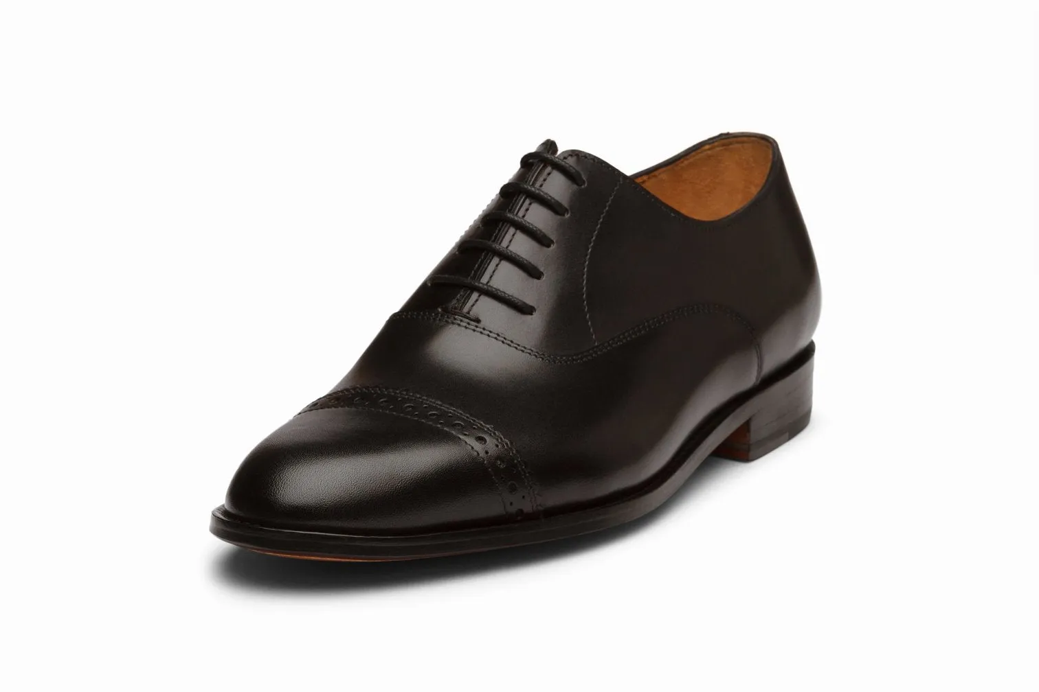 Quarter Brogue Oxford - Black