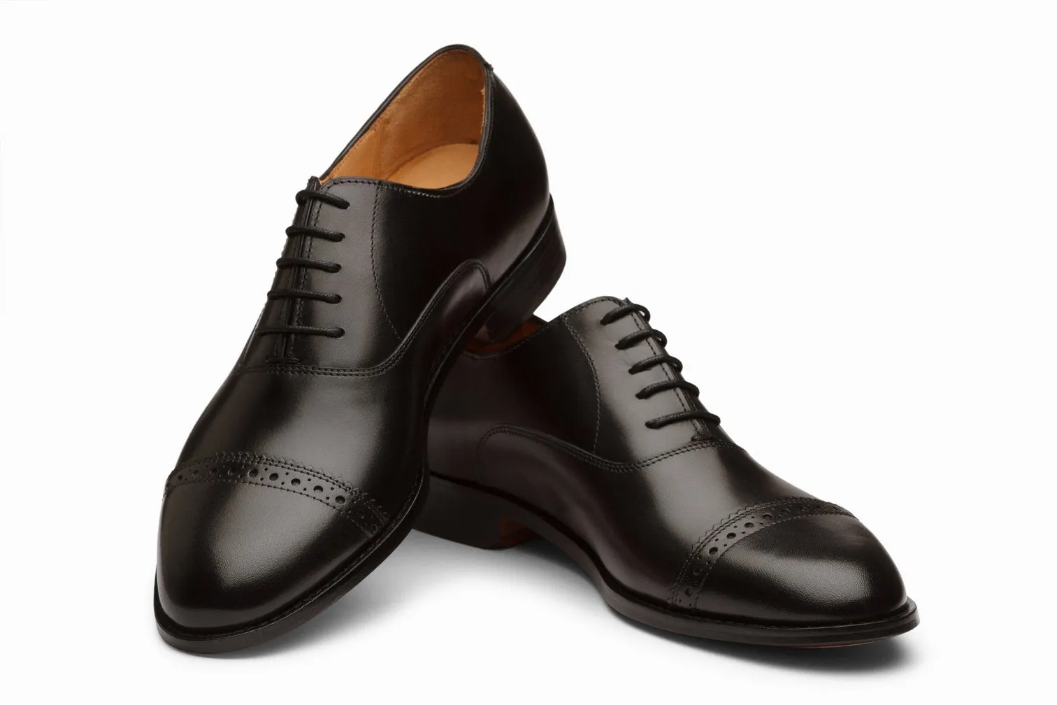 Quarter Brogue Oxford - Black