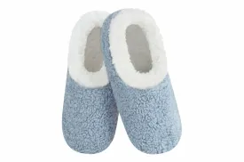 Snoozies Womens Sherpa Periwinkle Slippers - Size Small