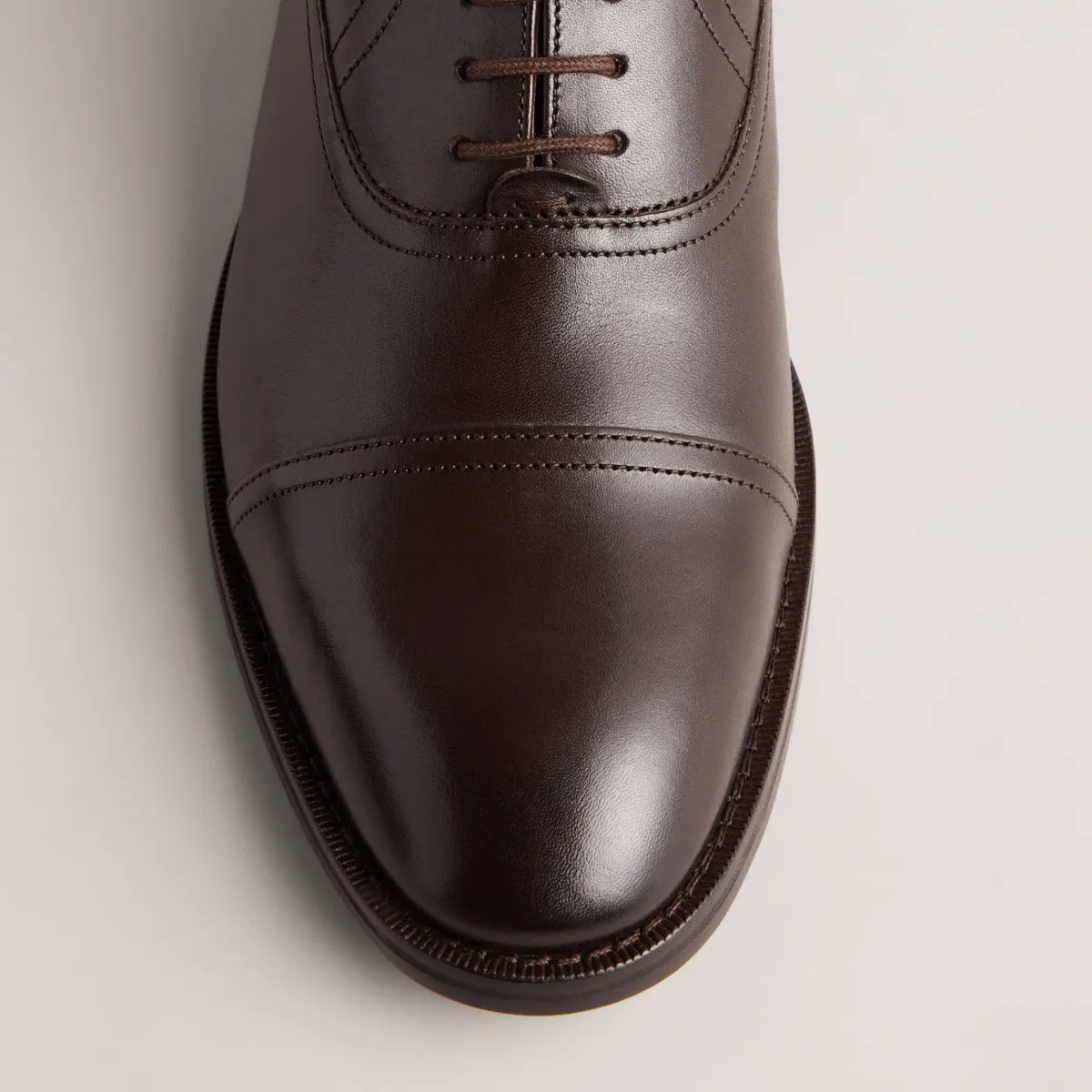 Ted Baker Carlen Mens Leather Oxford Shoes in Brown