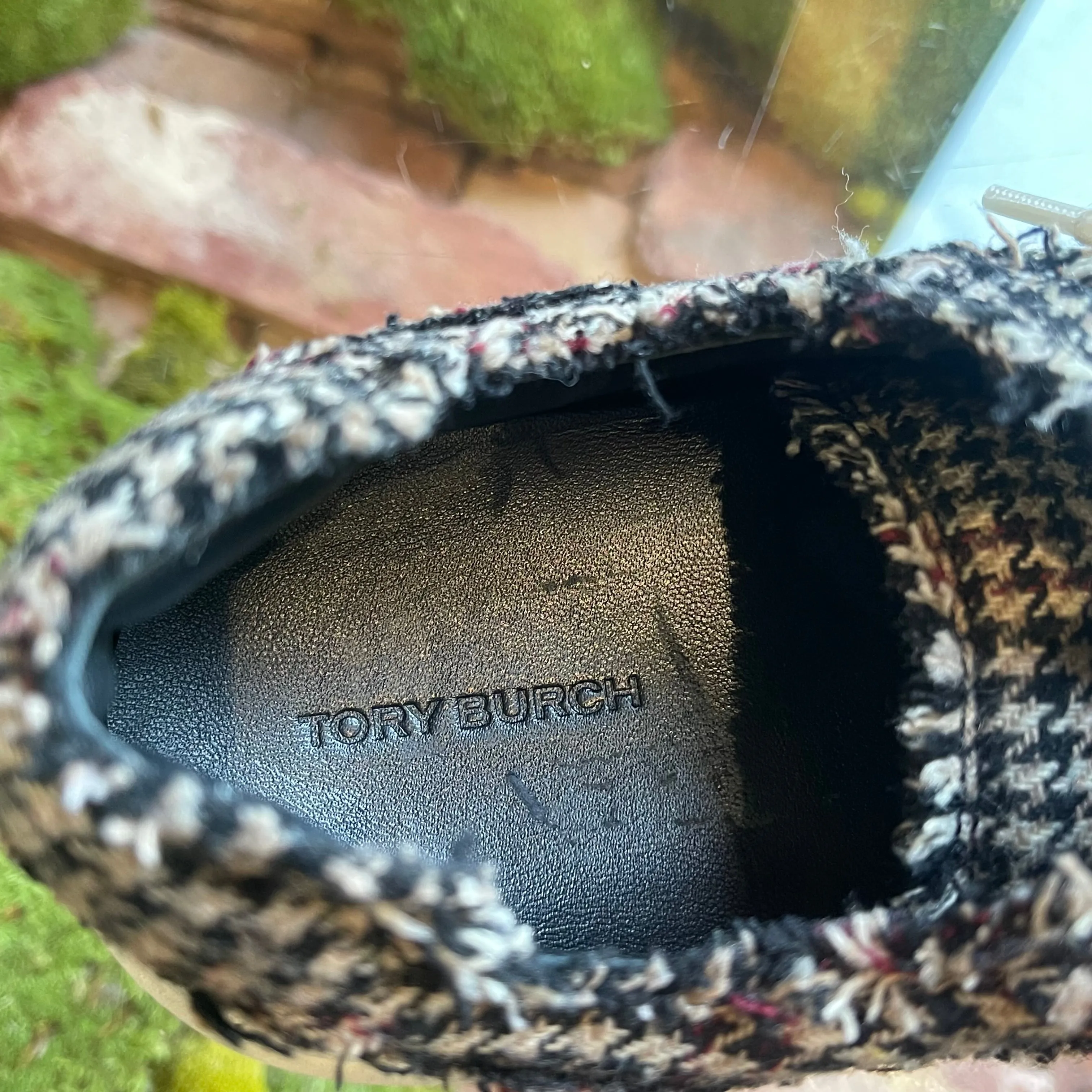 TORY BURCH Tweed Sneakers Sz 9