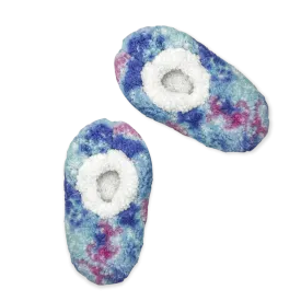Tye Dye Galaxy Fuzzy Babba Slipper Sock