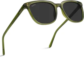 WearMe Pro Polarized Classic Retro Flat Square Unisex Sunglasses