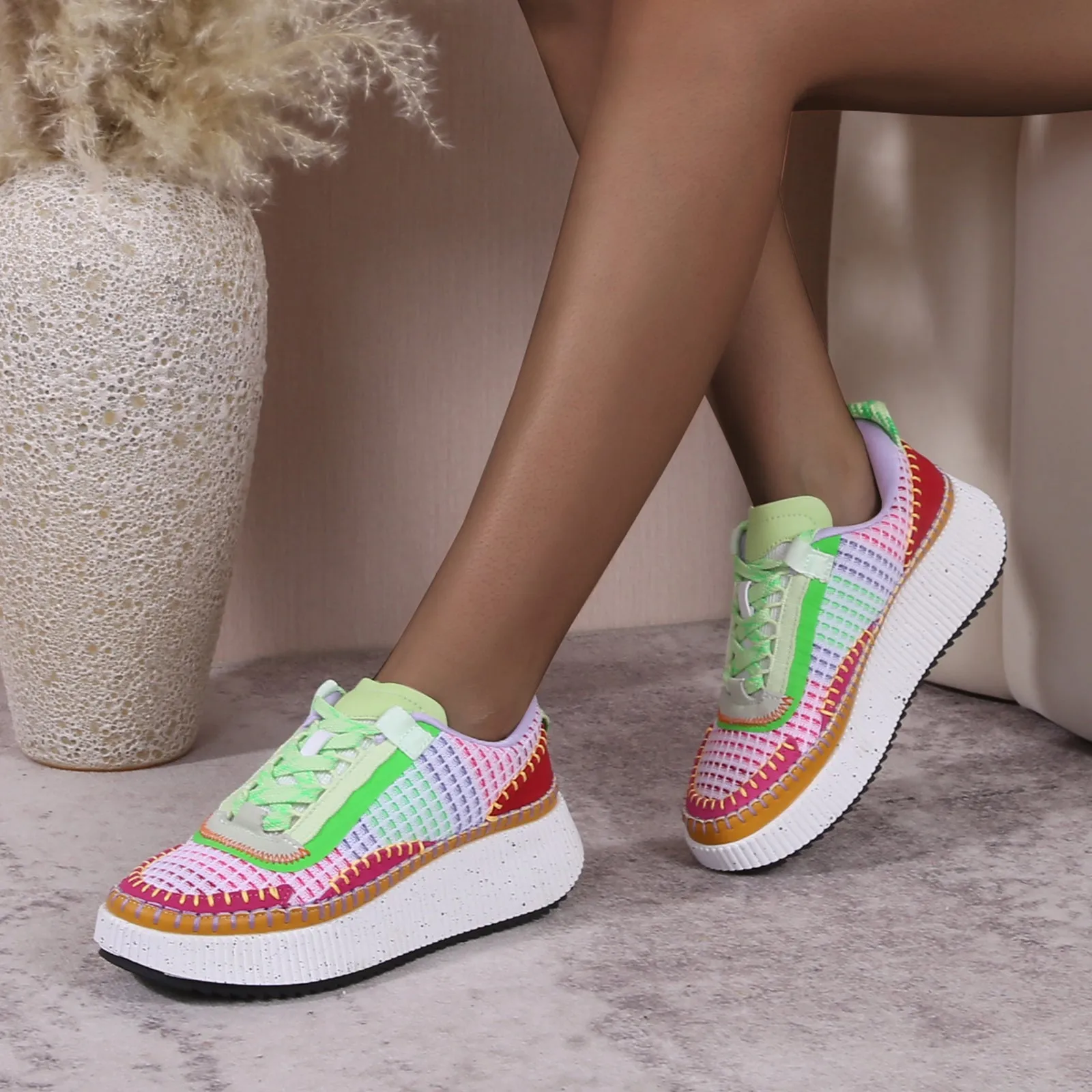 Willow Knitted Platform Sneaker