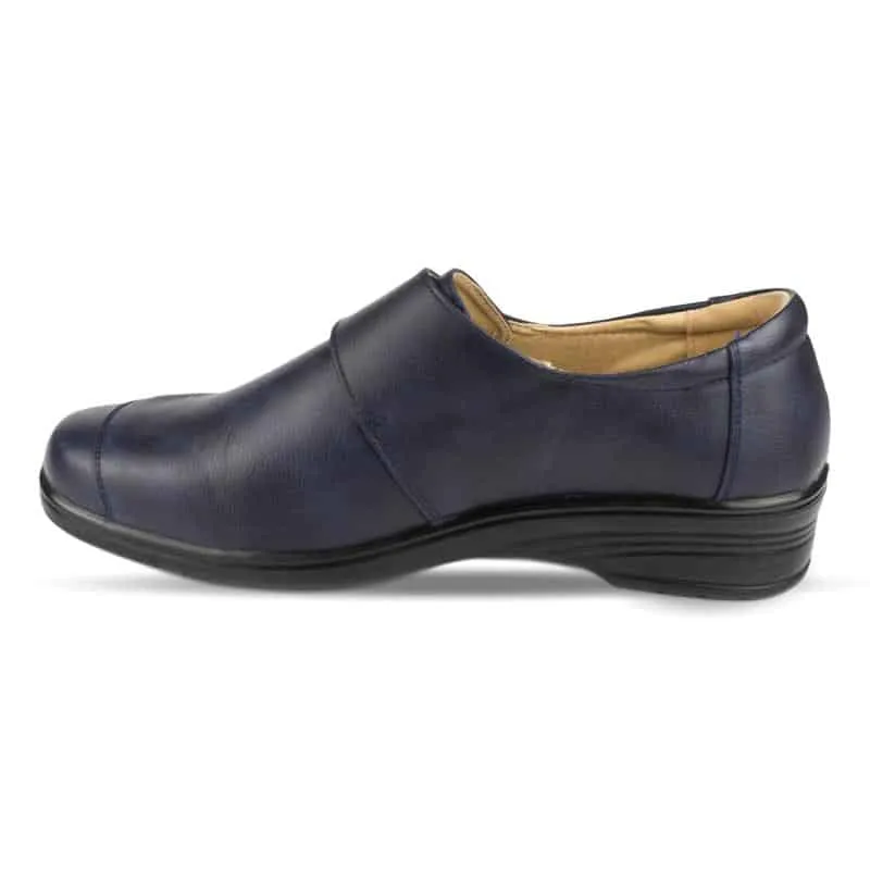 Womens Comfort Shoe Blue Touch Fasten
