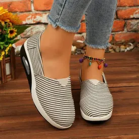 Women's Striped Canvas Shoes 17100725C