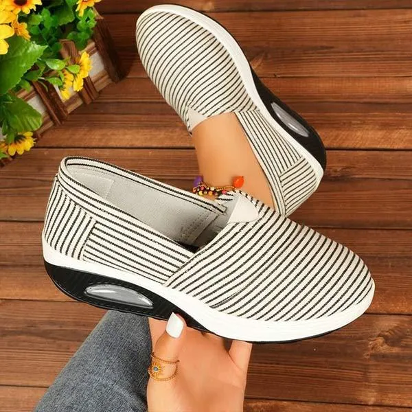 Women's Striped Canvas Shoes 17100725C